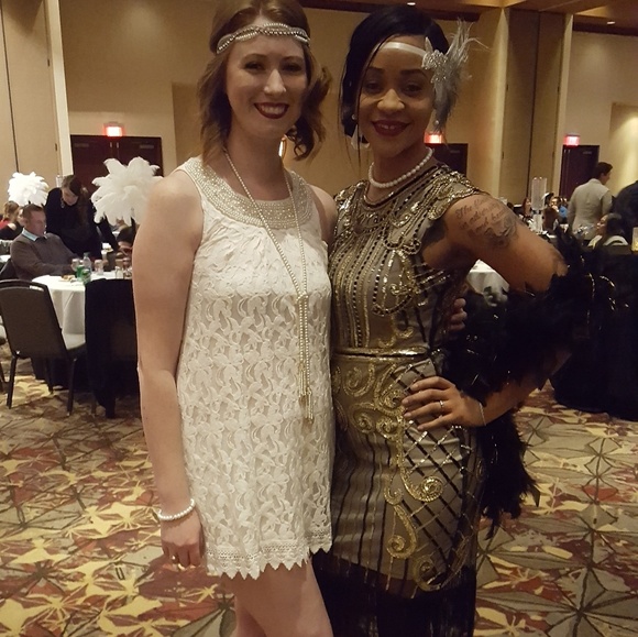 White/cream lace dress - Picture 2 of 2